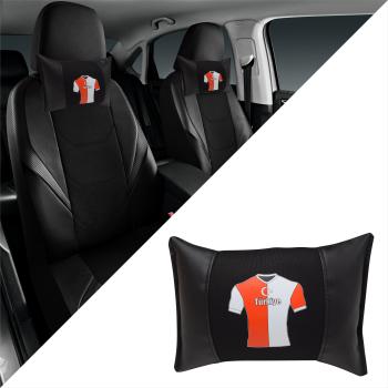 Auto Nackenkissen Nackenpolster Leder und gesticktes Polster Design Türkische Mannschaft Türkei Fussballtrikot